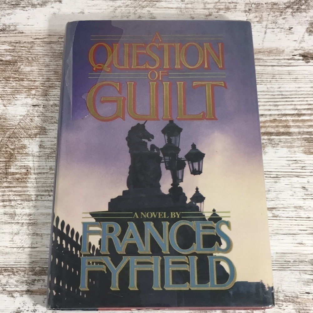 A Question of Guilt Frances Fyfield Hardcover 1988 Mystery Novel Fiction